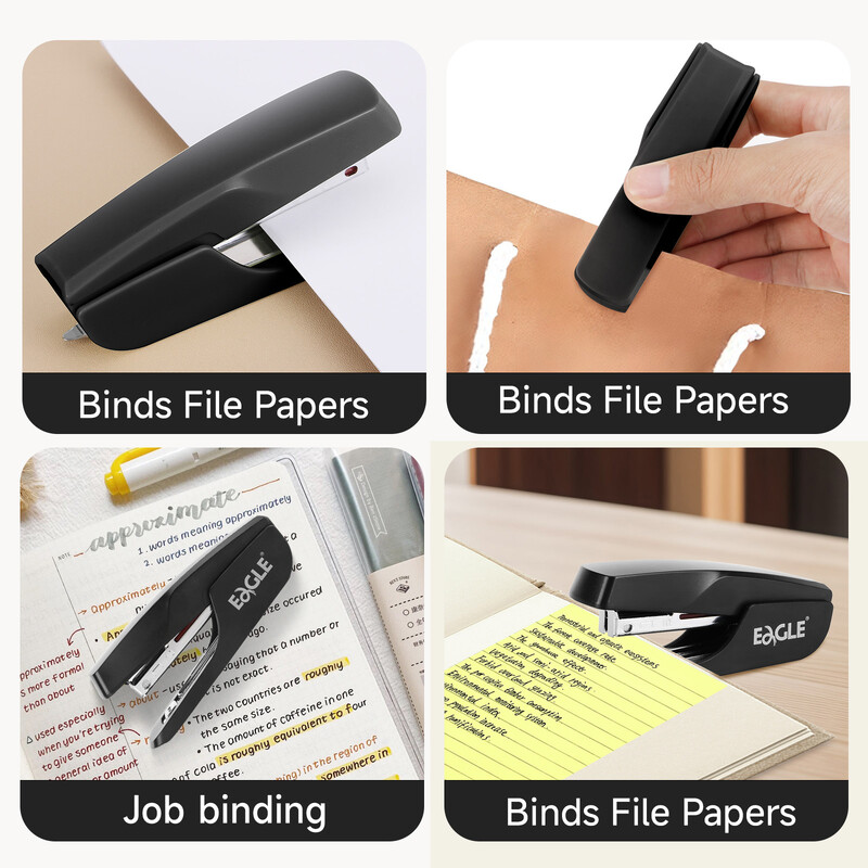 Eagle Mini klammerdaja koos klambrieemaldajaga, 12 lehte mahutavus kooli- ja kontoritarbed