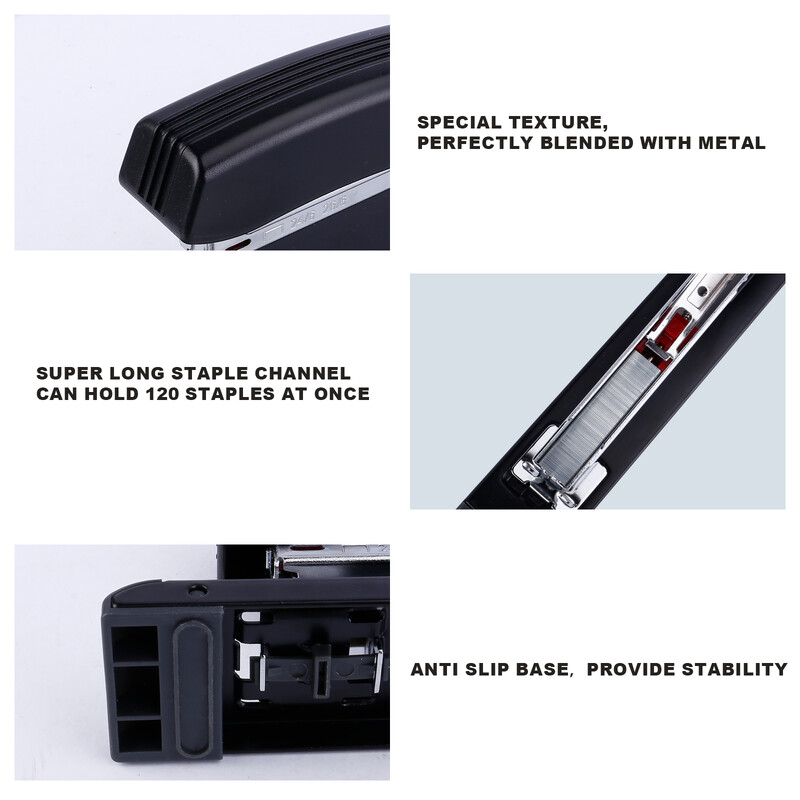 Eagle LONG-ARM klammerdaja koos sisseehitatud joonlaua ja reguleeritava paberijuhikuga, pööratav alasi, kooli- ja kontoriköitmistarbed