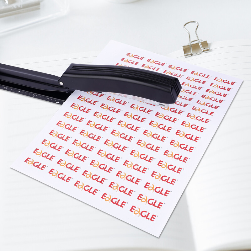 Eagle LONG-ARM klammerdaja koos sisseehitatud joonlaua ja reguleeritava paberijuhikuga, pööratav alasi, kooli- ja kontoriköitmistarbed