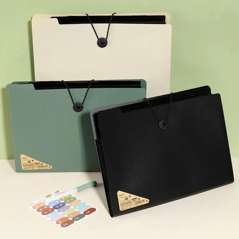 8/13 слоя A4 папка с файлове, чанта за съхранение, тестова хартия, настолен разгъващ се органайзер, многослоен училищни канцеларски материали, офис консумативи