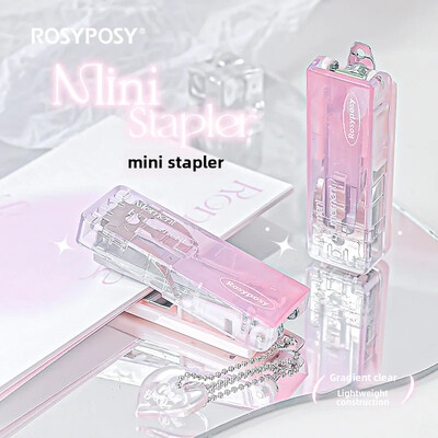 Rosyposy Mini klamerica Visoko estetski jasan gradijent Ice Transparent Sklopiva prijenosna klamerica za knjige Dokumenti