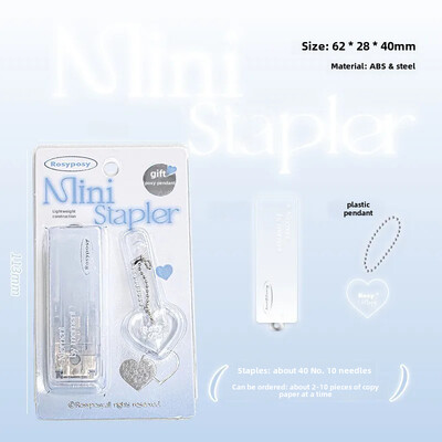 Rosyposy miniklammerdaja Kõrge esteetiline selge gradiendiga jää läbipaistev kokkupandav kaasaskantav klammerdaja raamatute dokumentide jaoks