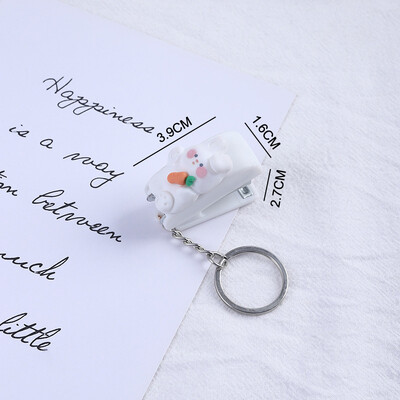 Slatka crtana mini klamerica privjesak za ključeve Macaron boja Student kreativna klamerica praktičan privjesak za ključeve