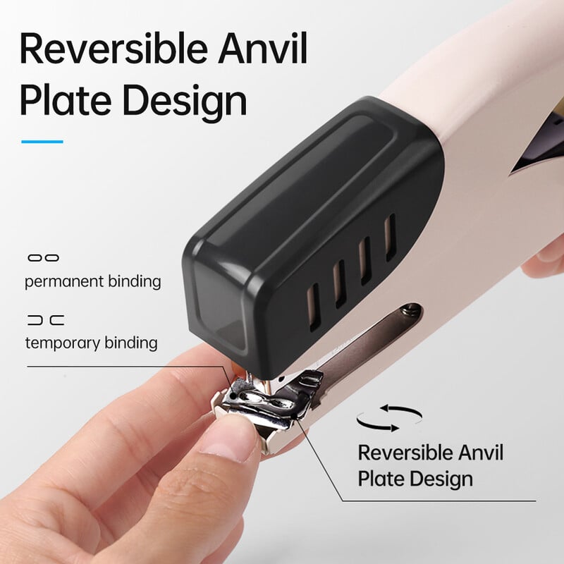 KW-triO rankinis segiklis Didelio našumo biuro segiklis, 25 lapų talpa, mažiau pastangų, palaikymas 24/6 arba 26/6 segtukų dydžiai