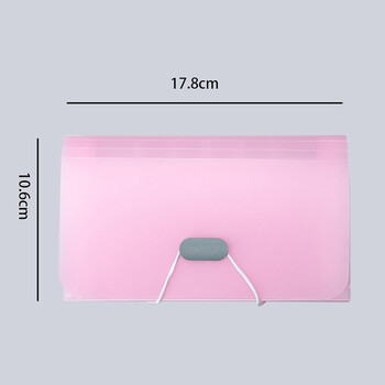 A6 Expanding Wallet Organ Bag Waterproof File Bag Organizer Βιβλίο δεδομένων 13 στρώσεων