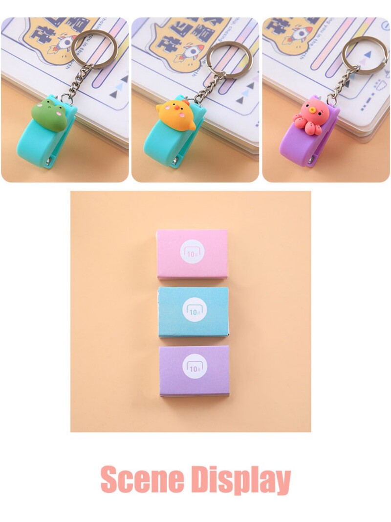 Armas multikas miniklammerdaja kaasaskantav võtmehoidja klambrihoidja õpilastele paberköitja kirjatarbed kooli kontoritarbed