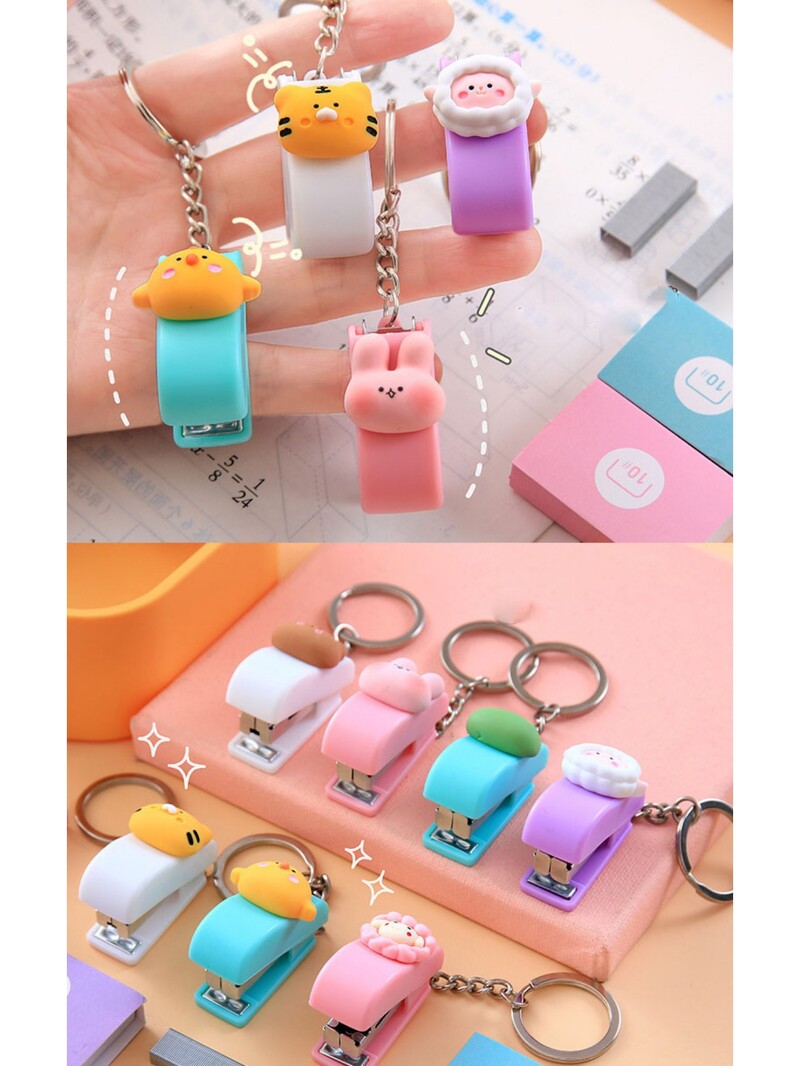 Armas multikas miniklammerdaja kaasaskantav võtmehoidja klambrihoidja õpilastele paberköitja kirjatarbed kooli kontoritarbed