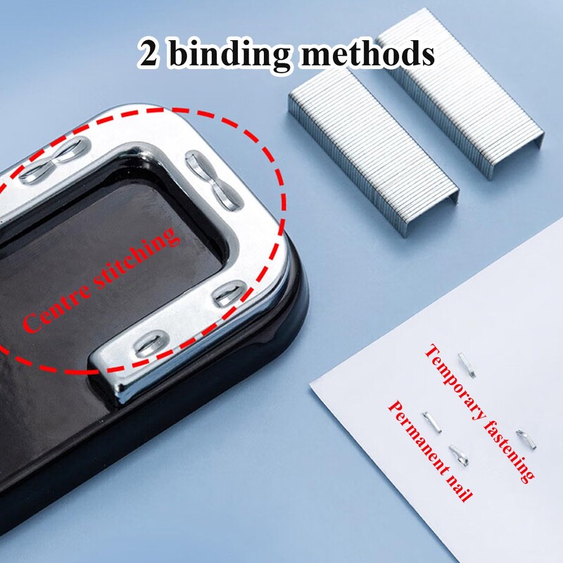 Настолен телбод M&G Преносим телбод с капацитет 25 листа, 360 ротационен дизайн, два режима на подвързване, класически телбод