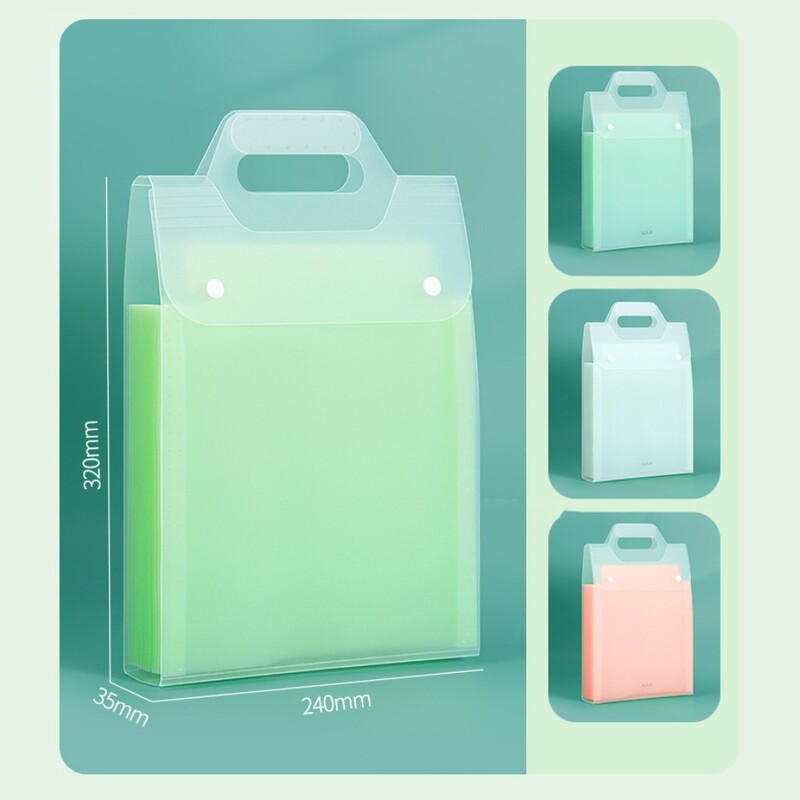 Naujas PP organų krepšys, didelės talpos 13 kišenių dokumentų laikymo maišelis Išplečiamas nešiojamasis vertikalus aplankas mokykliniai biuro reikmenys