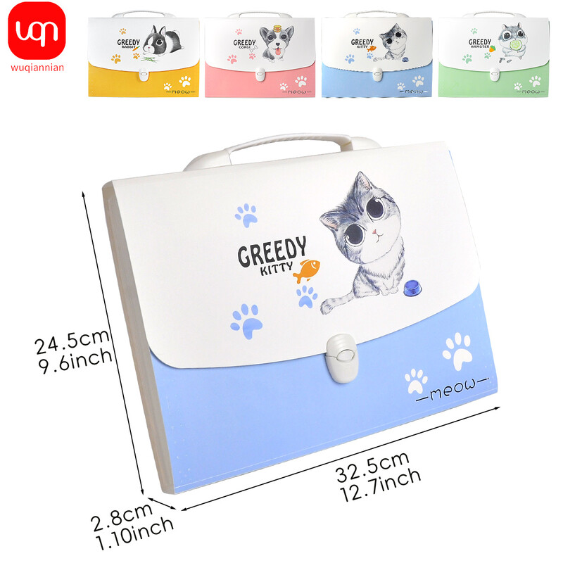 Nešiojamasis kompiuteris 13 kišenių A4 dydžio išplečiamas piniginės popierinis dokumentų laikiklis Dokumentų laikiklis Tvarkyklės laikiklis biuro mokyklai