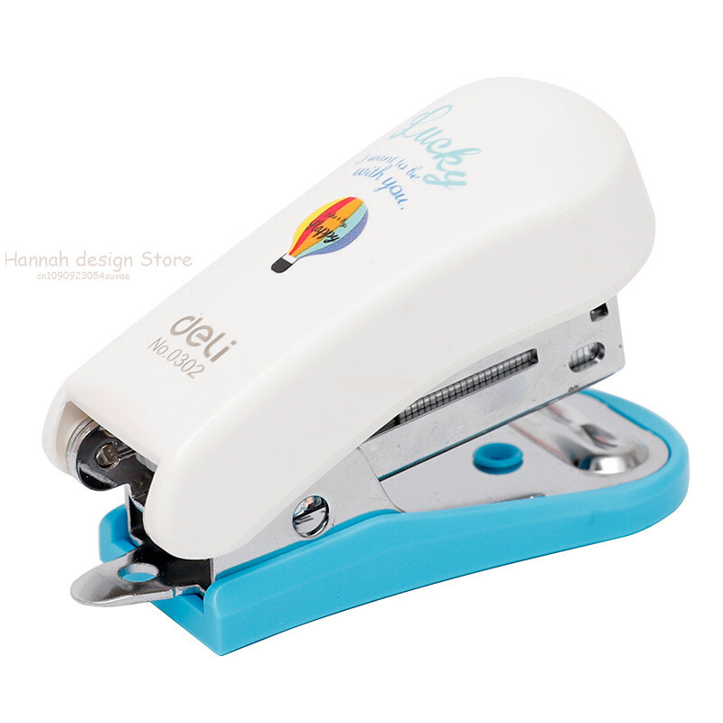 Mini multifilmide klammerdaja plastikust õpilaste kirjatarbed Kawaii klammerdaja minipaberköitja geomeetriline käsitsi klammerdaja kirjatarbed