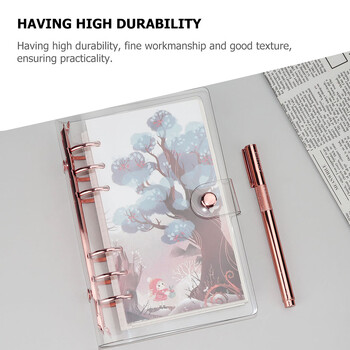 Rose Gold Handbook Portable Transparent Binder Κάλυμμα με χαλαρά φύλλα The Notebook Soft Journal PVC Διακοσμητικά μαξιλαράκια μαθητών