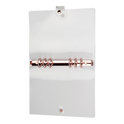 Rožinis aukso spalvos rankinė knyga nešiojamasis skaidrus segtuvas laisvas lapų viršelis Užrašų knygelės minkštas žurnalas PVC dekoratyviniai mokinių įklotai