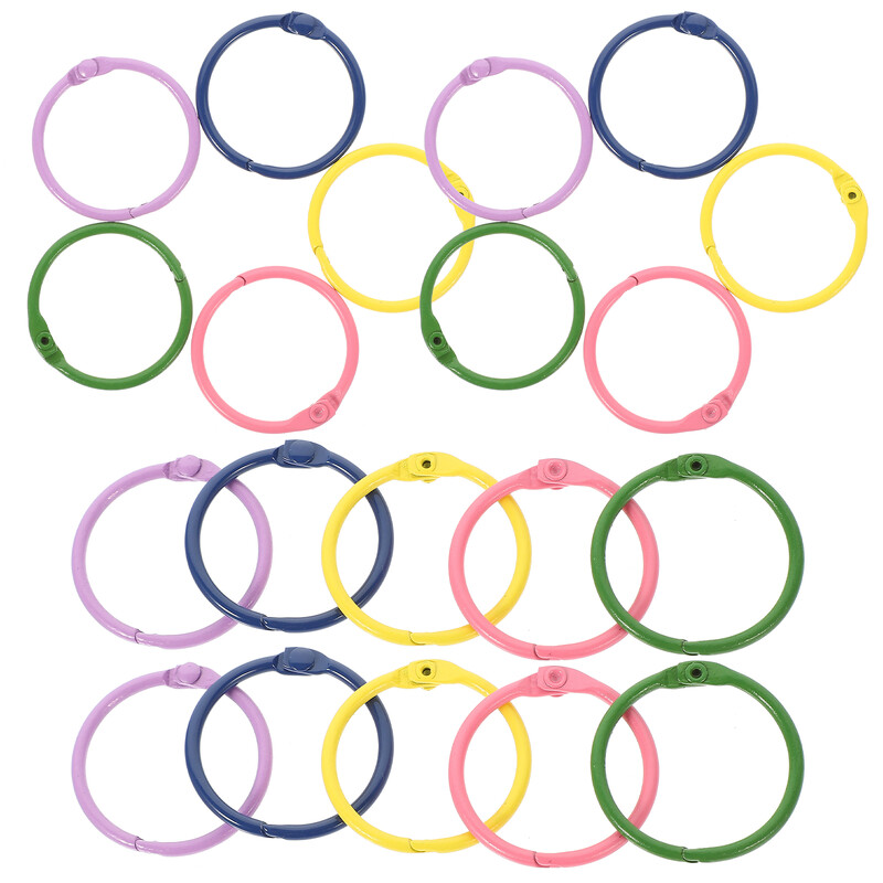 50 vnt Segtuvų žiedai Metaliniai knygų žiedai Segtuvų žiedai Knygų žiedai Flash kortelės Žiedai Kalendorius Apskritimai palaidų lapų žiedai