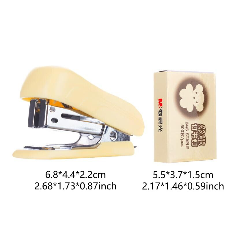 Set capsator M&G 12# (capsator + capse) Capsator mic Capsator portabil Seria Miffy pentru biroul studenților