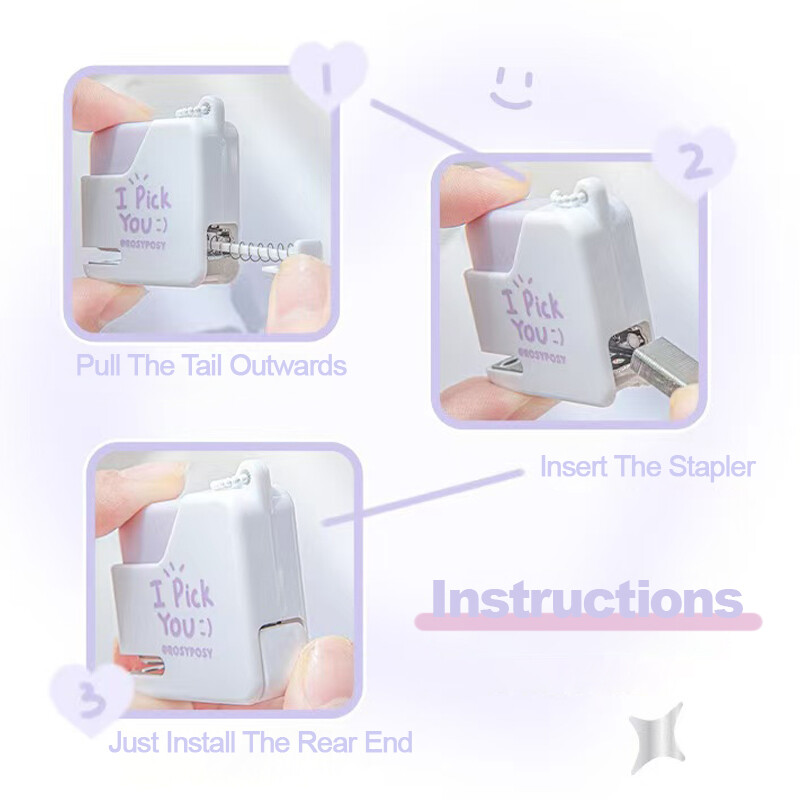 Mala klamerica za šećer, prijenosna mini klamerica visokog izgleda, uređaj za dokumente i uvezivanje podataka