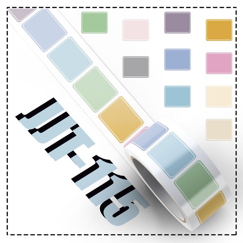 500 vnt. spalvotų blokų etikečių ritininiai lipdukai INS stiliaus grafiti lipdukai nešiojamam kompiuteriui riedlentei rankinei sąskaitai bagažo animacinių filmų žaislų lipdukai