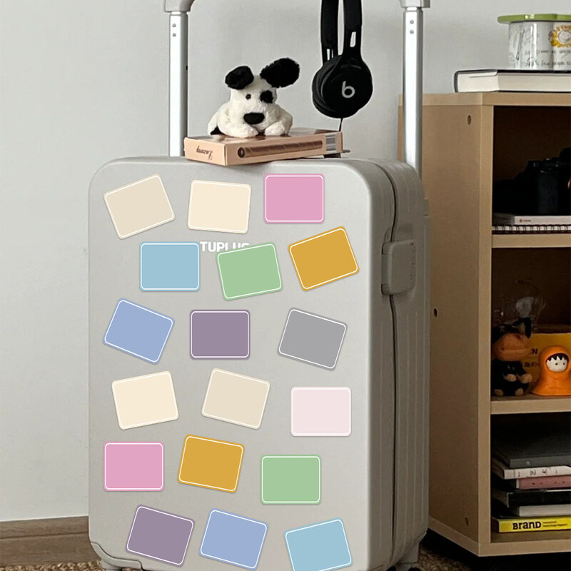 500 vnt. spalvotų blokų etikečių ritininiai lipdukai INS stiliaus grafiti lipdukai nešiojamam kompiuteriui riedlentei rankinei sąskaitai bagažo animacinių filmų žaislų lipdukai