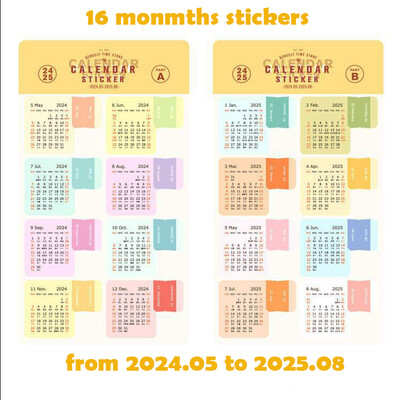 2025 2026 Календар Стикери Kawaii Journal Planner Индекс Стикери Бележник Отметки Дневен ред Етикети Kawaii Канцеларски материали Офис