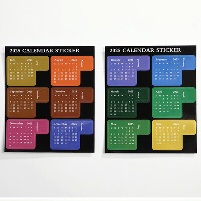 2025 2026 Календар Стикери Kawaii Journal Planner Индекс Стикери Бележник Отметки Дневен ред Етикети Kawaii Канцеларски материали Офис
