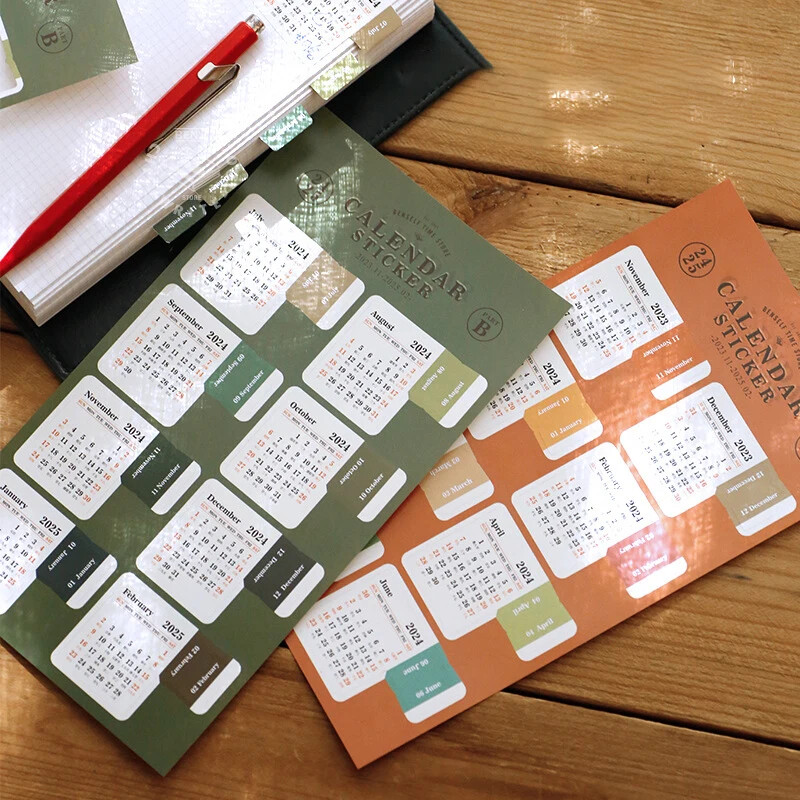 2025 2026 Календар Стикери Kawaii Journal Planner Индекс Стикери Бележник Отметки Дневен ред Етикети Kawaii Канцеларски материали Офис