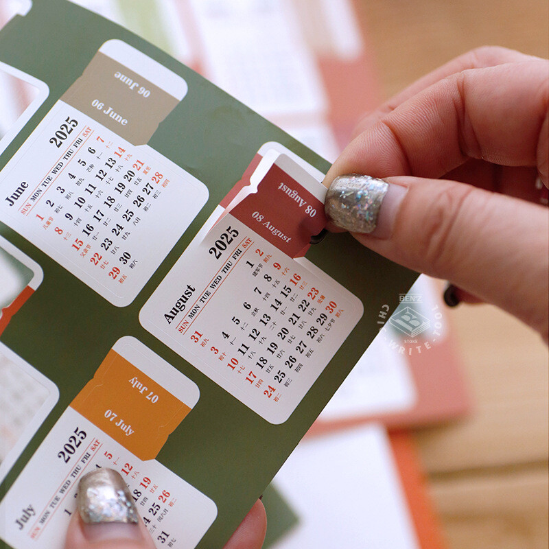 2025 2026 Календар Стикери Kawaii Journal Planner Индекс Стикери Бележник Отметки Дневен ред Етикети Kawaii Канцеларски материали Офис