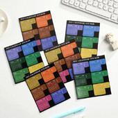 Nove naljepnice kalendara za 2025. Bilježnica Dnevnik Planer Indeks naljepnice Godišnji mjesečni raspored Oznake oznaka Kawaii oznake kalendara