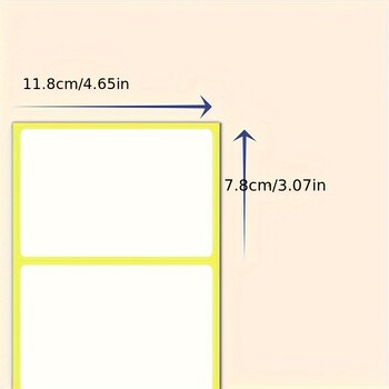 30 φύλλα αυτοκόλλητων ετικετών τιμής 3,07×4,65 ιντσών, αυτοκόλλητες χάρτινες ετικέτες - Αυτοκόλλητα ετικετών φακέλων, λευκό ματ