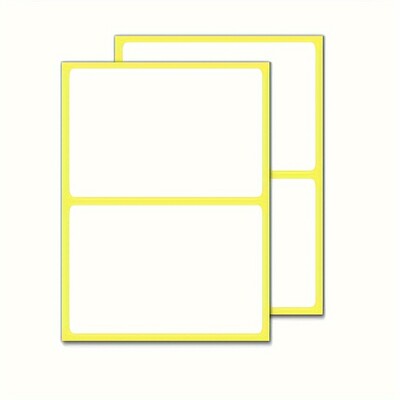 30 листа стикери, 3,07×4,65 инча, ценови етикети, самозалепващи се хартиени етикети - стикери за папки, матово бяло