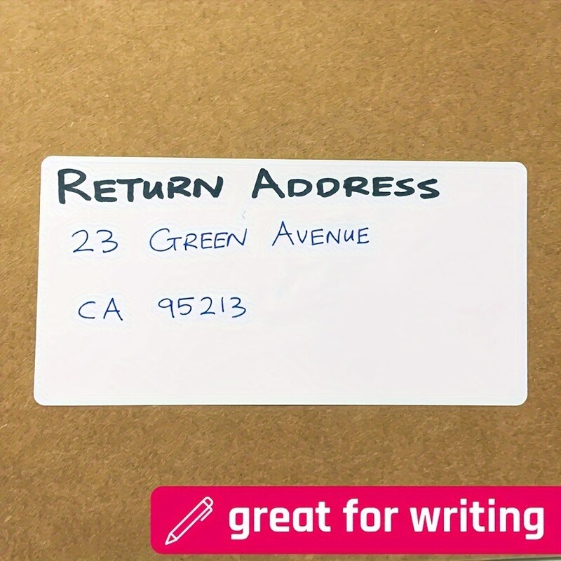 30 листа стикери, 3,07×4,65 инча, ценови етикети, самозалепващи се хартиени етикети - стикери за папки, матово бяло