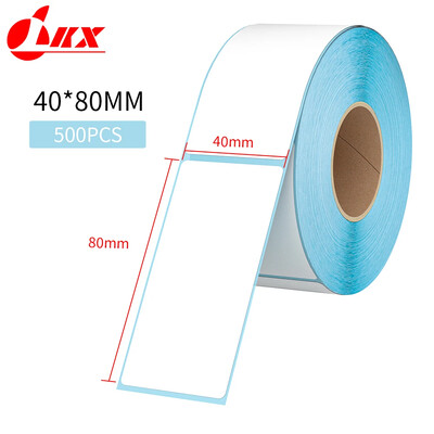 LKX 30-40-50-60-70-80MM Termalna naljepnica Prazan izravni ispis Termalni papir Ljepljive naljepnice Barkod naljepnica Cjenik Rola vodootporna