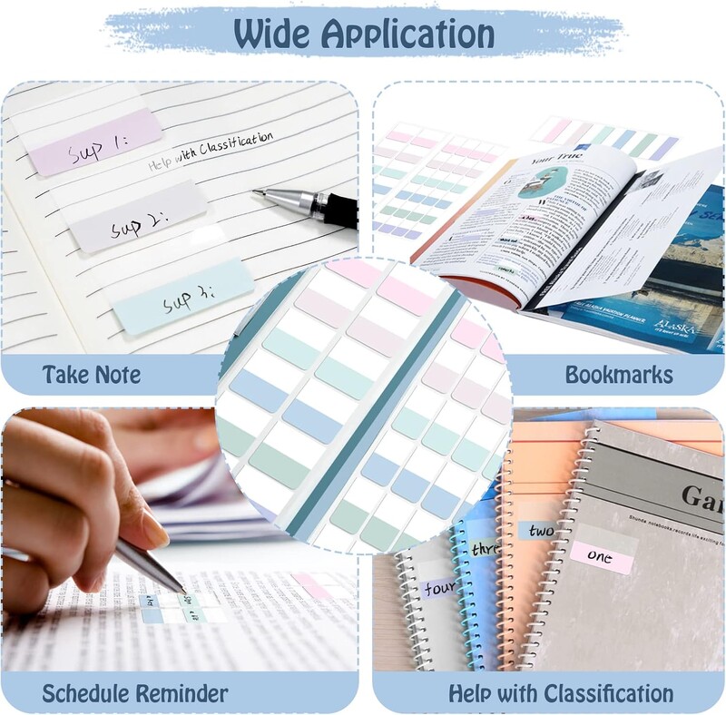 420 vnt Lipniosios rodyklės skirtukai Failų vėliavėlės Failų rodyklės skirtukai Rašomųjų puslapių žymekliai, skirti ženklinti Dokumentų tvarkymas Failų aplankai Knygos