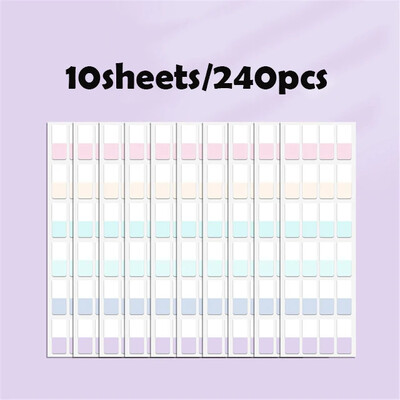 60/120/240 vnt Morandi spalvoti lipdukai Lipnūs rašomi rodyklės skirtukai Puslapių vėliavėlės Knygų žymekliai Skaitymo pastabos Klasifikavimo ženklai