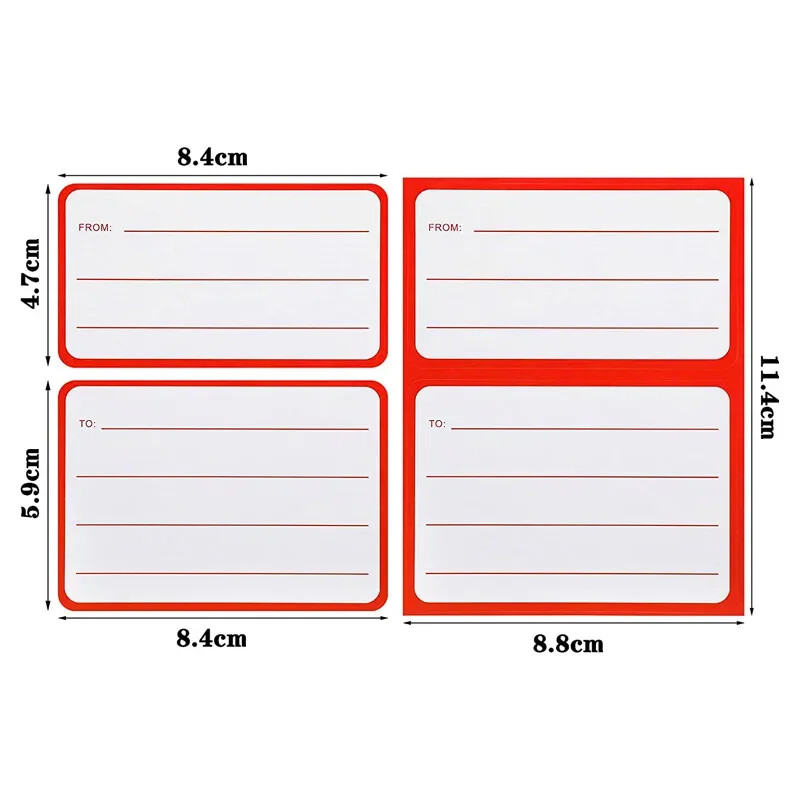 50kom Univerzalna naljepnica s poštanskom adresom, samoljepljiva rukopisna naljepnica za poštanske kutije, omotnice, naljepnice za otpremu, znak poruke