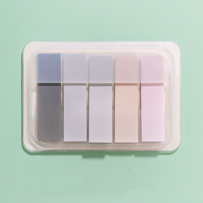 100 de coli Macaron Color Note Lipicioase Paster Autocolant Index Steaguri Puncte cheie Etichetă Semn de carte Rechizite de birou pentru școală Papetarie