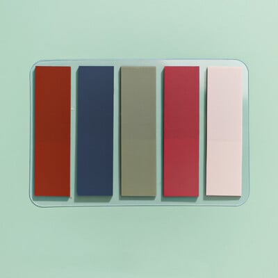 100 de coli Macaron Color Note Lipicioase Paster Autocolant Index Steaguri Puncte cheie Etichetă Semn de carte Rechizite de birou pentru școală Papetarie