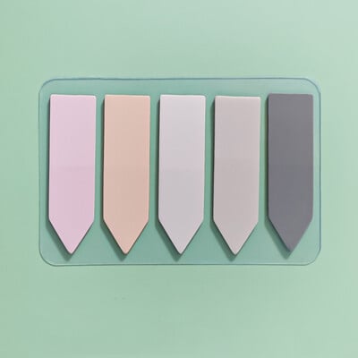 100 de coli Macaron Color Note Lipicioase Paster Autocolant Index Steaguri Puncte cheie Etichetă Semn de carte Rechizite de birou pentru școală Papetarie