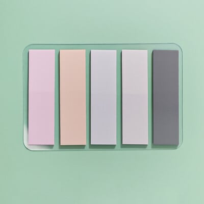 100 de coli Macaron Color Note Lipicioase Paster Autocolant Index Steaguri Puncte cheie Etichetă Semn de carte Rechizite de birou pentru școală Papetarie