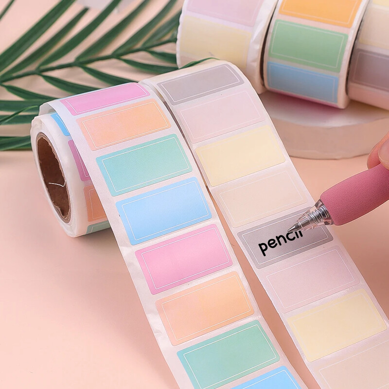 Atsparūs vandeniui etikečių lipdukai Lipdukai lipdukai Rodyklės žymeklio lipdukai, skirti vardo etiketei Buteliukas Failas Dokumentas Mokyklos reikmenys Kanceliarinės prekės