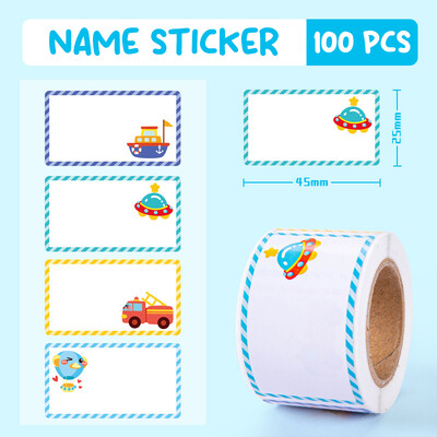 100/280 vnt Vaikų darželio animacinio filmo pavadinimas Ranka rašytas vandens puodelio reikmenų lipdukas Besiūlis, vandeniui atsparus plyšimui atsparus parašo lipdukas