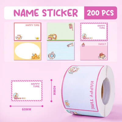 100/280 vnt Vaikų darželio animacinio filmo pavadinimas Ranka rašytas vandens puodelio reikmenų lipdukas Besiūlis, vandeniui atsparus plyšimui atsparus parašo lipdukas