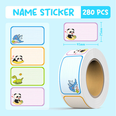 100/280 vnt Vaikų darželio animacinio filmo pavadinimas Ranka rašytas vandens puodelio reikmenų lipdukas Besiūlis, vandeniui atsparus plyšimui atsparus parašo lipdukas