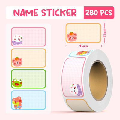 100/280 vnt Vaikų darželio animacinio filmo pavadinimas Ranka rašytas vandens puodelio reikmenų lipdukas Besiūlis, vandeniui atsparus plyšimui atsparus parašo lipdukas