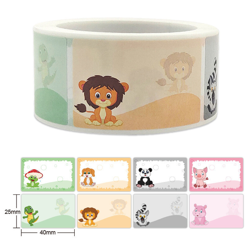 Pavadinimas Lipdukas Knygos Etiketės Elementai Pažymėti Animacinių filmų Etiketė Tušti Lipdukai Mokykliniai Kanceliarinės Prekės Gražios Mielos Etiketės Lipdukas 200vnt/ritinys