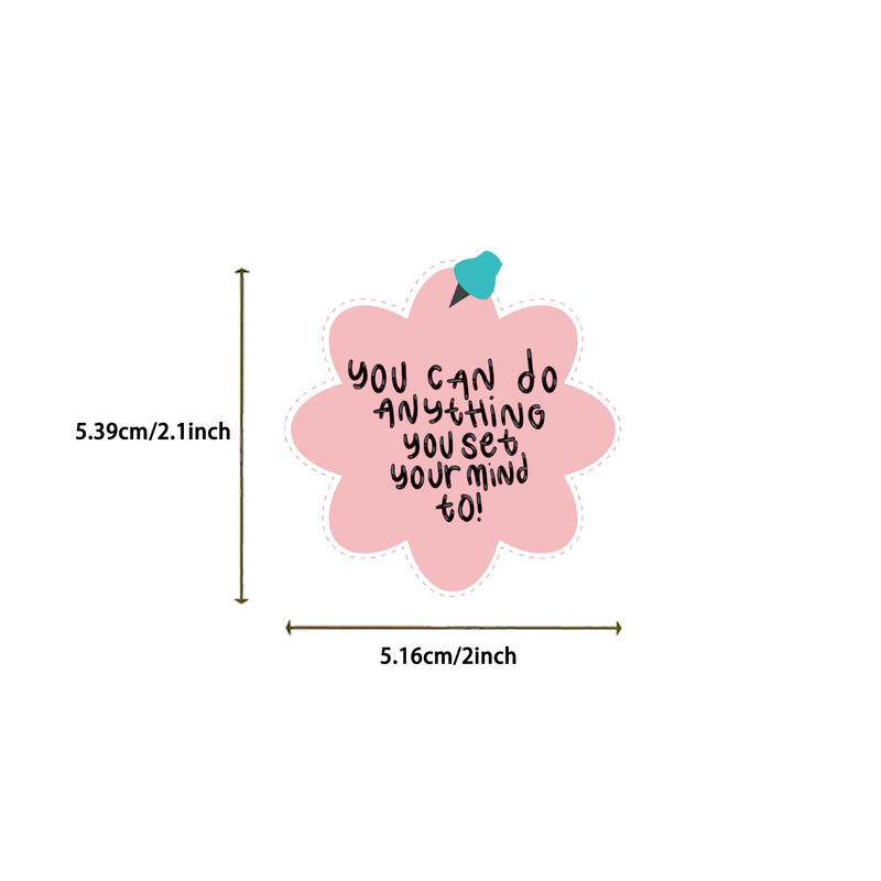 50vnt Gydomoji nuotaika Tekstas Fragmentai Lipdukų kolekcija Menai Lipdukai kompiuteriams Lagaminai Sąsiuviniai Vandens puodeliai Šalmai