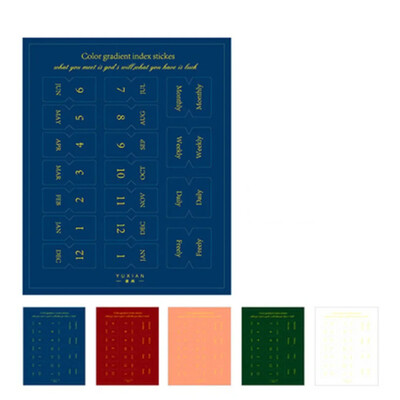Nauji 10 lapų rodyklės lipdukai Žymelė Gradiento spalvų indeksas Mokymosi įrankis Kasdienis planas Etiketė Pastaba Žymeklis Skaičių Klasifikavimo Žymeklis