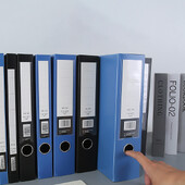 Dosar pentru fișiere A4, negru, albastru, multifuncțional din plastic pp, cutie pentru documente îngroșată, cutie de depozitare din hârtie rezistentă la praf, contract Nou 2024