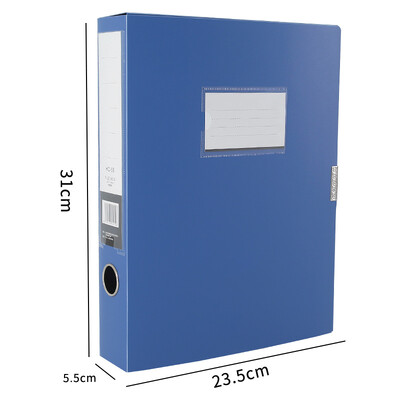 Dosar pentru fișiere A4, negru, albastru, multifuncțional din plastic pp, cutie pentru documente îngroșată, cutie de depozitare din hârtie rezistentă la praf, contract Nou 2024