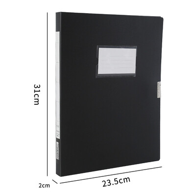 Dosar pentru fișiere A4, negru, albastru, multifuncțional din plastic pp, cutie pentru documente îngroșată, cutie de depozitare din hârtie rezistentă la praf, contract Nou 2024