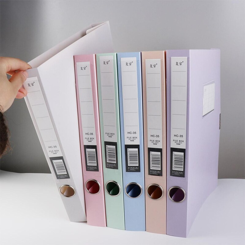 Daugiafunkcinis „pasidaryk pats“ A4 formato failų dėklas, atsparus dulkėms, sutirštintas, popierinis, PP plastikinis „Morandi“ spalvotas dokumentų dėklas